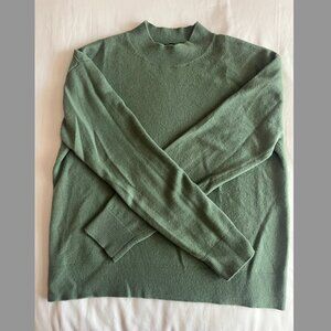 Sage Green Cashmere Sweater, Quince, Size Small